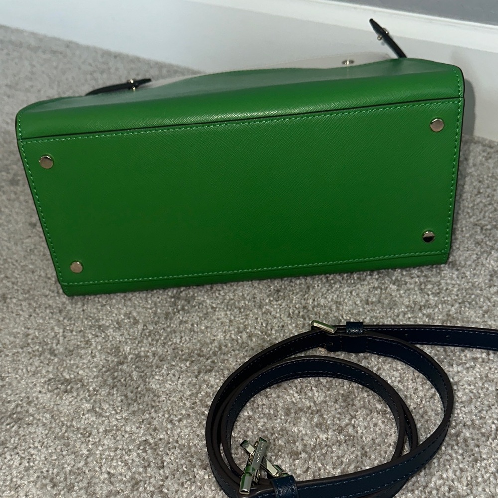 Kate Spade Green and Cream Satchel - Picture 4 of 6
